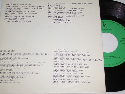 7" The Blair Atholl Band Waiting for the Night - Top Zustand Privatpressung - Picture 2 of 4