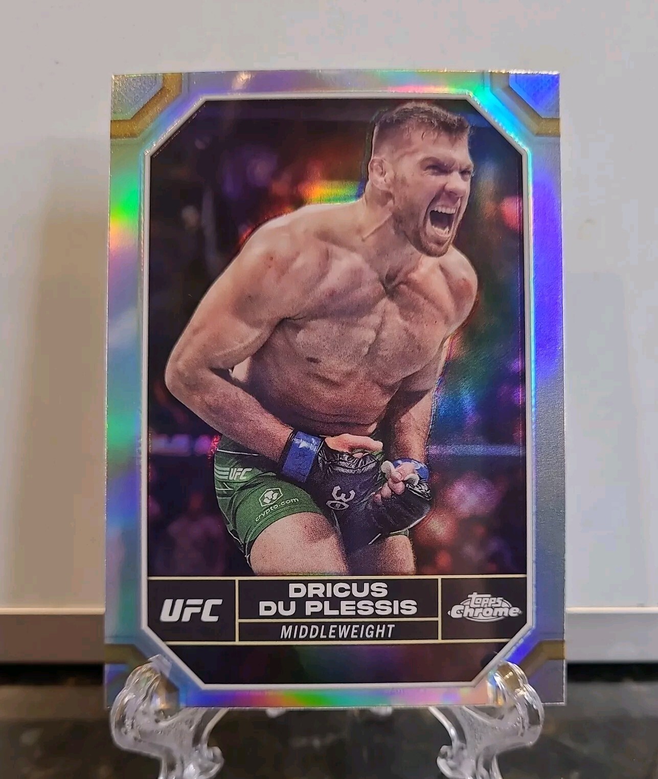 2024 Topps Chrome UFC REFRACTOR - Dricus Du Plessis #62