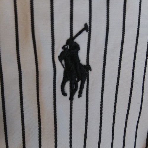 Ralph Lauren Classic Fit Stripe Cotton Button Down Dress Shirt Size 161/2 32-33 - Picture 3 of 12