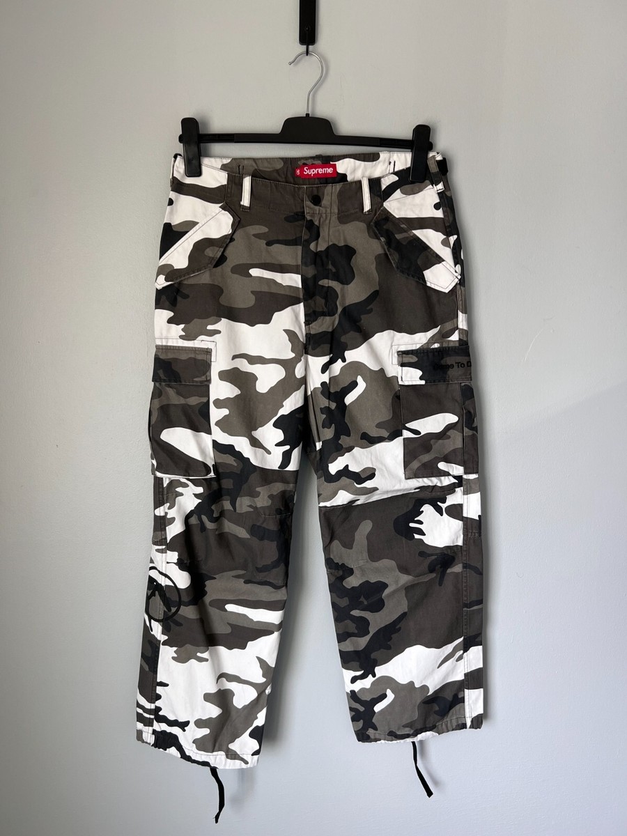 Supreme x Aphex Twin Cargo Pants - Size 30 - Snow Camo - NEW