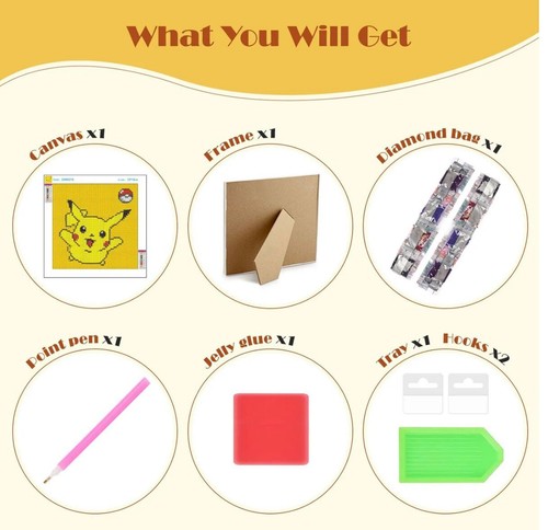 MOGTAA 5D Diamond Painting Sets für Kinder Erwachsene mit Rahmen, Vollbohrer... - Bild 3 von 5