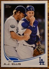 2013 Topps #314 A.J. Ellis Los Angeles Dodgers