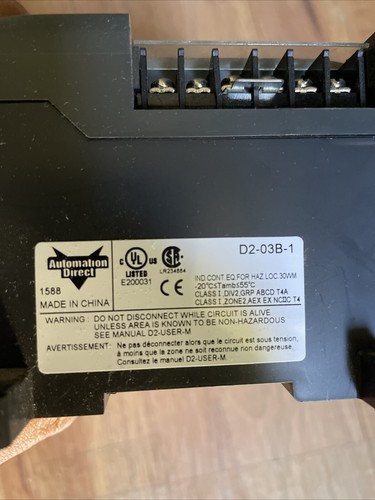 Direct Logic 205 Koyo D2-03B-1 H2-DM1E F2-08SIM D2-08TR - Picture 2 of 6