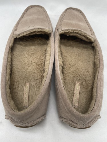 Taryn Rose Women’s Kate Driving Loafers Calf Suede Faux Fur Flat Shoes Tan Sz 7 - Picture 5 of 8