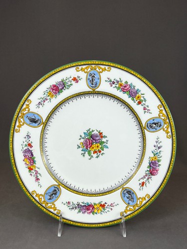 12 Wedgwood SHEERNESS Neoclassical 10 ½” Dinner Plates, c. 1930's: Mint - Picture 17 of 21