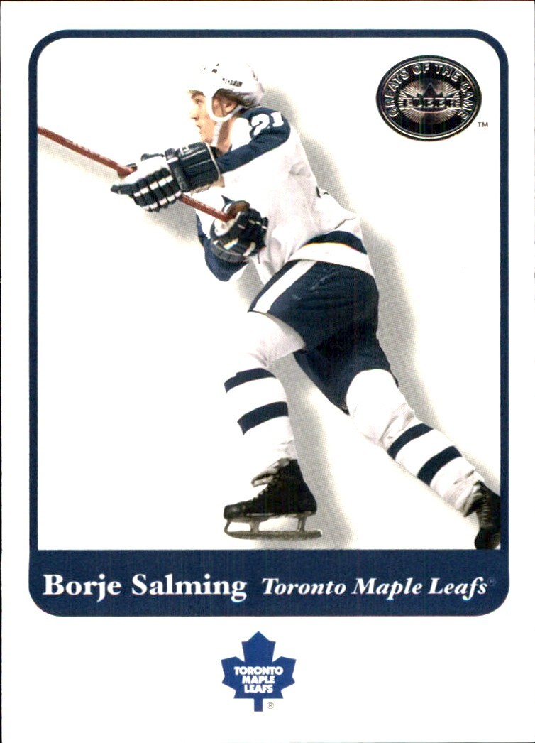 2001-02 Fleer Greats of the Game #73 Borje Salming TORONTO MAPLE LEAFS