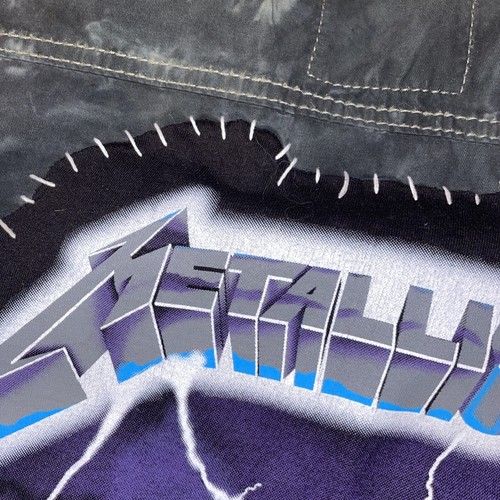 Metallica Ride the Lightning Abercrombie and Fitch Longsleeve Button front Rock - Picture 4 of 24