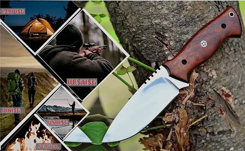 Hunting Knife Fivtan Horizontal Bushcraft Knife, Scout Carry Knife with Sheath - Picture 5 of 7