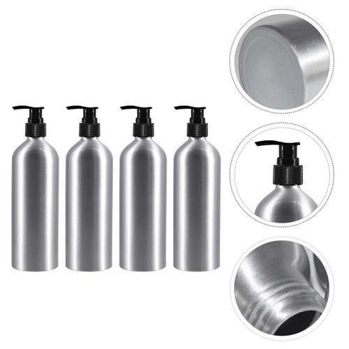 4 Pcs Lotion Soap Bottle Dispensing Aluminum Bottles Body Wash Dispenser - Picture 9 of 12