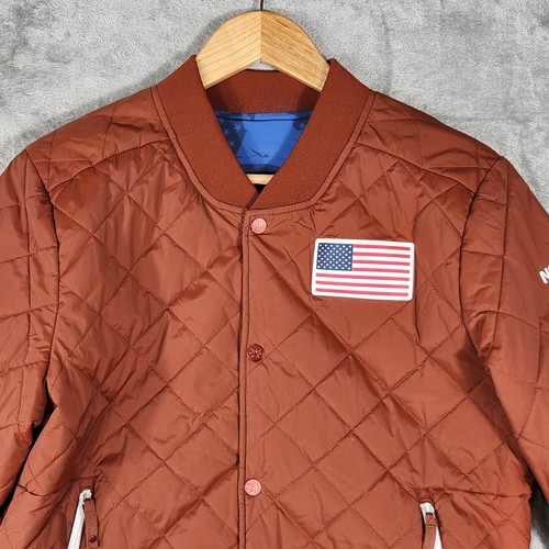 The North Face Jacke Damen Medium Wende gesteppt USA Olympic blau weinrot - Bild 13 von 20