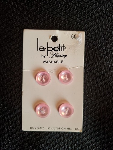 Botones La Petite Rosa 7/16" Lavables 2 Agujeros 12 Total En Tarjetas - Imagen 4 de 6
