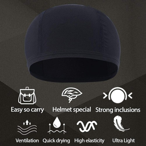 Men Cooling Skull Cap Helmet Liner Summer Quick Drying Cycling Sports Beanie Hat - Picture 23 of 27
