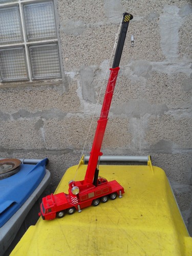 Vintage toys camion grue pompiers Truck crane FIRE RESCUE Maisto - Photo 6/7