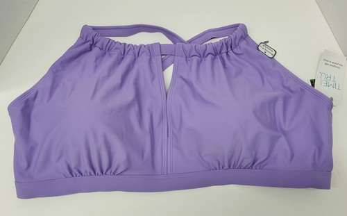 2-TEILIGES DAMEN-SCHWIMMSET TIME & TRU VIOLETT NEU MIT ETIKETT GRÖSSE 3X - Bild 3 von 8