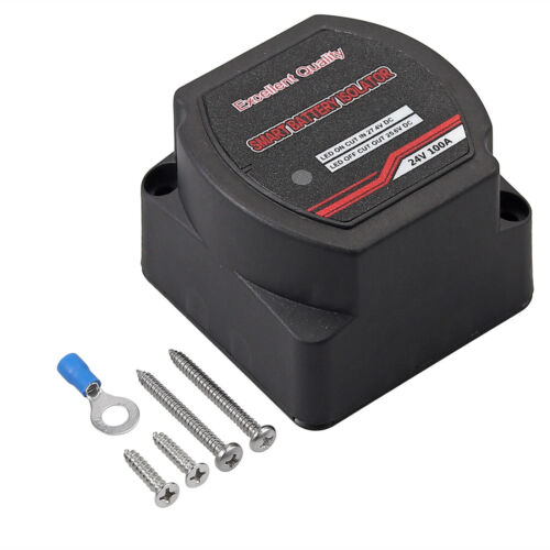 24V 100A Dual Battery System Isolator Voltage Sensitive Relay VSR For Boats RV