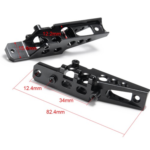 2pcs Alloy Front Rear Axle Shock Link Mount Set for 1/10 RC Axial Wraith AX90048 - Picture 2 of 12