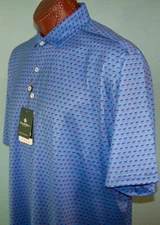 DONALD ROSS Golf classic s/s WICKING POLO Sz XL DEMOCRATIC PARTY DONKEY=OCEAN