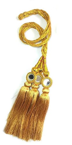 Indian Traditional Hair Choti Paranda Yellow Color For Women