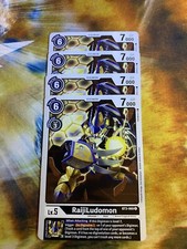 x4 RaijiLudomon BT3-069 C Playset Digimon TCG Release Special Booster