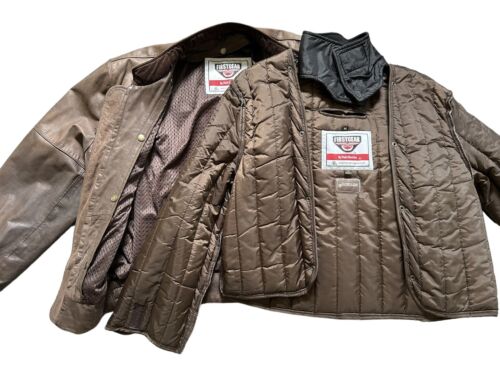 FIRSTGEAR by Hein Gericke Leather Bomber Jacket Women Size MEDIUM Liner Vented - Bild 2 von 24