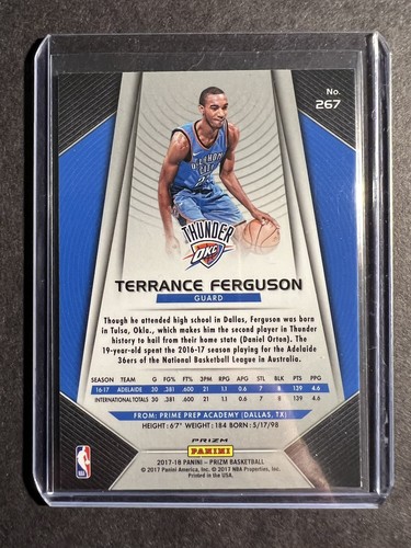Terrance Ferguson 2017-18 Prizm Silver RC #267 - Picture 2 of 2