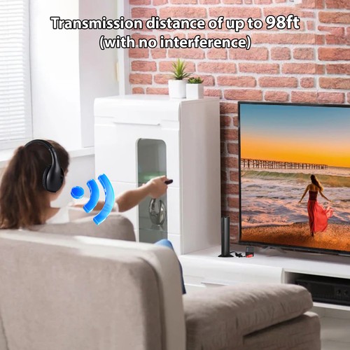 Wireless Headphones For TV Watching With Transmitter And Decoder 5 In 1 TV O BBY - Picture 8 of 11