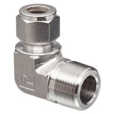 Parker 3MSEL4N-316 A-LOK 3/16" Flareless X 1/4" Male NPT 90° Elbow Tube Fitting