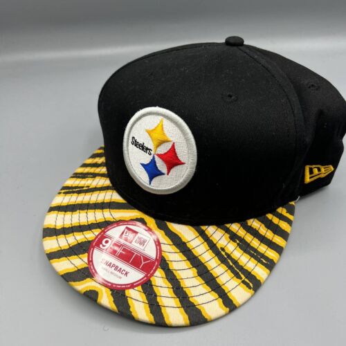 Pittsburgh Steelers Sombrero Hombres Pequeño - Mediano 9Fifty New Era NFL Gorra A Presión S-M - Imagen 2 de 9