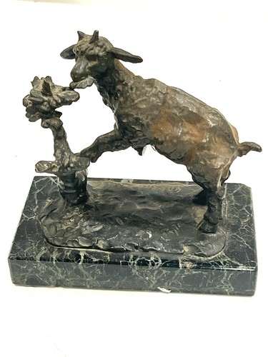 ANTIQUE BRONZE GOAT
