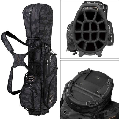 d411117胴突 3.0袋茶 黒 MIZUNO Golf Men's Stand Caddy Bag BR-DX 10.5 x 47 Inch 3.2kg