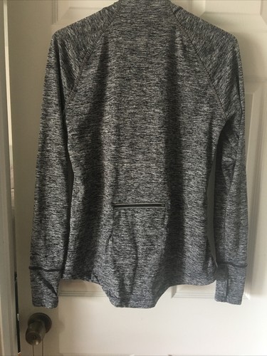 Athletic Top by Tangerine Sz M Long Sleeve ThumbHoles 1/3 Zip Tennis Running Zip - Picture 8 of 10