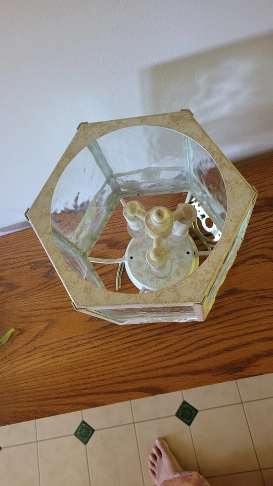 Bege claro/off white com folhas decorativas Hinkley - Imagem 4 de 4