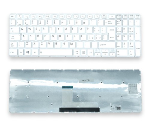 Tastiera ITALIANA compatibile con Toshiba Satellite L50-B-2EV L55T-B Bianca - Afbeelding 2 van 6