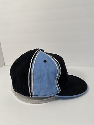 New Era Orlando Magic Fitted Hat Size 7 3/8 Rare Vintage VTG NBA Black  White