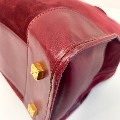 LOEWE Henkeltasche Amazona 32 Burgund Wildleder - Bild 10 von 14