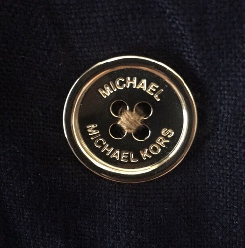 Michael Kors Navy Linen Blazer NWT  16W Plus Size Dress Jacket - Picture 7 of 11