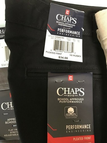 Boy's Chaps School Approved Khakis Size 8, 10, 12. 14, 16, 18, 20 Reg, Husky NEW - Picture 12 of 14