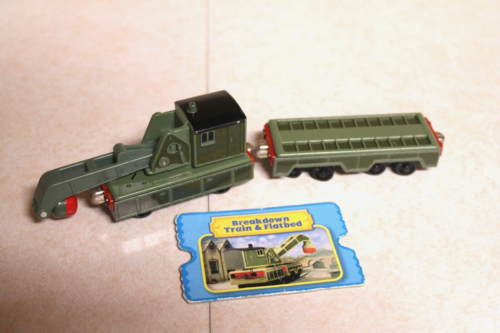 Thomas & Friends Take N Play Along BREAKDOWN TRAIN & FLATBED Diecast w/ Card