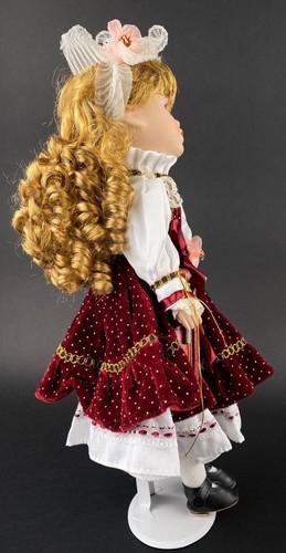 Vintage The Broadway Collection Porcelain Doll 17" Size w/ COA, Stand and Box - Picture 6 of 12