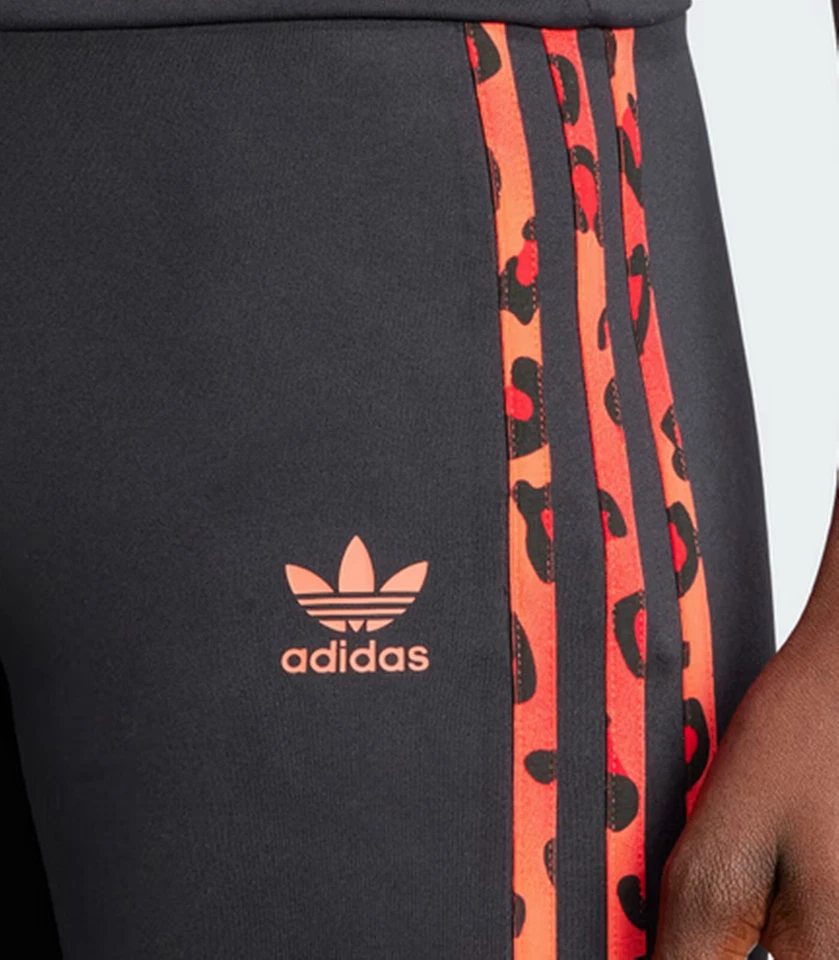 ADIDAS ORIGINALS LEOPARD LUXE 3 STRIPES INFIL FLARED LEGGINGS UK S, M,L,XL NEW - Image 3 of 4