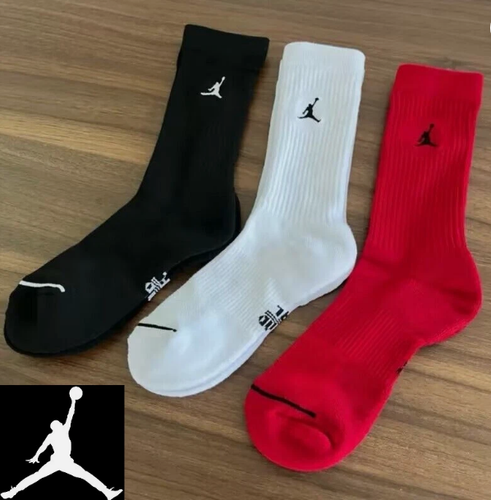 3 Pairs Air Jordan Men's-Women's Everyday Crew Socks Size S-L Christmas Socks - Picture 9 of 22