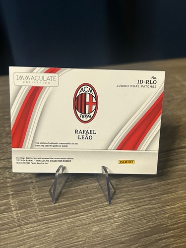 2023-24 Panini Immacolata Patch Rubino #/30🔥Rafael Leao AC Milan - Foto 2 di 2