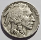 1938-D Buffalo Nickel 5c Coin ~ Denver Mint (A113)