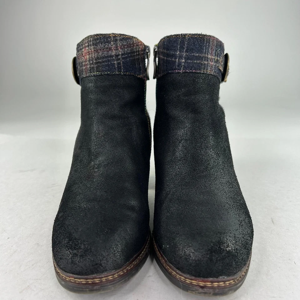 Botines L' Artiste Spring Step Scottala a Cuadros EE. UU. 7.5 Hebilla Cremallera Foto 2 de 4