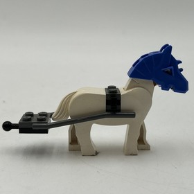 LEGO Castle White Horse with Dark Blue Helmet Set 7097