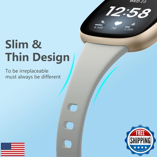 Getino Kompatibel Fitbit Versa Bänder, Sport Slim Zubehör für Versa 4/3/Se - Bild 3 von 5