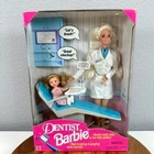 VTG 1997 Dentist Barbie Doll Playset Talking Mattel 17255 NIB 1990s Barbiecore
