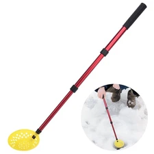 Adjustable Ice Fishing Skimmer Scoop-Winter Ice Fishing Scooper with Long Han...