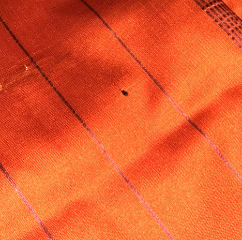 Indian Women's NEW Brocade Artificial/ART Silk Sari SAREES ORANGE w/Blouse Piece - Picture 9 of 9