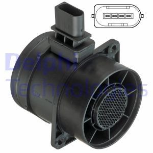 AIR MASS SENSOR FLOW METER DELPHI AF10365-12B1 A FOR JEEP GRAND CHEROKEE III - Picture 2 of 5